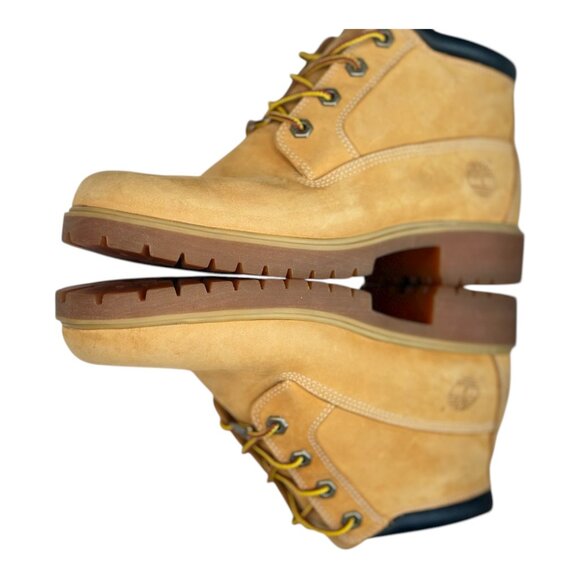 Timberland Women's Waterproof Padded Collar Chuckka Boots Wheat Tan Size 8M - Picture 4 of 14